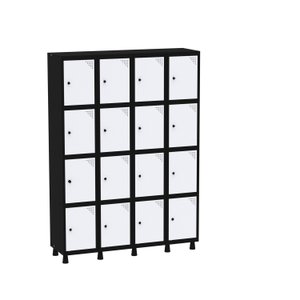 Armário Guarda Volume Locker Roupeiro 16 Portas Aço Grp 504/16