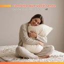 Ver imagem 6 de Colchão Solteiro Espuma D33 Fort Gazin 88x188x21cm Bege/Branco - Suporta até 150kg por Pessoa