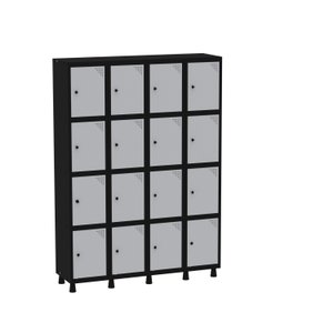 Armário Guarda Volume Locker Roupeiro 16 Portas Aço Grp 504/16