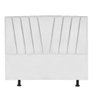 Cabeceira Estofada Bélgica 160CM Queen Courino Branco - D A DECOR - 2