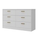 Ver imagem 2 de Cômoda Divino 6 Gavetas 100% Mdf Moderno