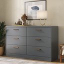 Ver imagem 1 de Cômoda Divino 6 Gavetas 100% Mdf Moderno