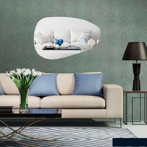 Espelho Decorativo Orgânico Lapidado 45x80cm
