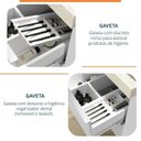 Ver imagem 7 de Conjunto para Banheiro Lavatório em Porcelanato com Cuba Esculpida, Gabinete Liso e Espelheira 60cm