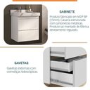 Ver imagem 6 de Conjunto para Banheiro Lavatório em Porcelanato com Cuba Esculpida, Gabinete Liso e Espelheira 60cm