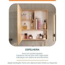 Ver imagem 4 de Conjunto para Banheiro Lavatório em Porcelanato com Cuba Esculpida, Gabinete Liso e Espelheira 60cm 