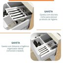 Ver imagem 7 de Conjunto para Banheiro Lavatório em Porcelanato com Cuba Esculpida, Gabinete Liso e Espelheira 60cm