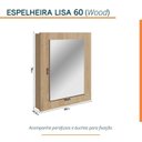 Ver imagem 3 de Conjunto para Banheiro Lavatório em Porcelanato com Cuba Esculpida, Gabinete Liso e Espelheira 60cm