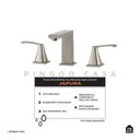 Ver imagem 2 de Torneira Para Banheiro Misturador Duplo Comando Aço Inox 304 Japurá Pingoo.casa - Prata Escovado