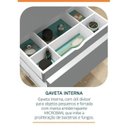 Ver mais imagens de Conjunto para Banheiro Lavatório em Porcelanato com Cuba Esculpida, Gabinete Liso e Espelheira 60cm Cinza