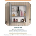 Ver imagem 4 de Conjunto para Banheiro Lavatório em Porcelanato com Cuba Esculpida, Gabinete Liso e Espelheira 60cm Cinza