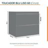 Conjunto para Banheiro Lavatório em Porcelanato com Cuba Esculpida, Gabinete Liso e Espelheira 60cm - 5
