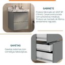 Ver imagem 6 de Conjunto para Banheiro Lavatório em Porcelanato com Cuba Esculpida, Gabinete Liso e Espelheira 60cm