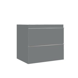 Conjunto para Banheiro Lavatório em Porcelanato com Cuba Esculpida, Gabinete Liso e Espelheira 60cm - 12