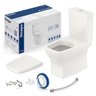 Kit Completo Bacia com Caixa Acoplada Beige Incepa - 5