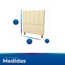 Ver imagem 5 de Cabeceira Moderna Estofada 90cm Carla Solteiro Bege