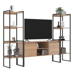 Rack 2 Portas com Estante Clean Montana - 2