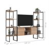 Rack 2 Portas com Estante Clean Montana - 3