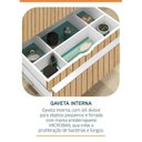 Ver imagem 7 de Conjunto para Banheiro Lavatório em Porcelanato com Cuba Esculpida, Gabinete e Espelheira Ripy 80cm Amarelo/Wood/Travertino