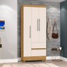 Organizador Roupas Roupeiro Loreta 3p Nature Off White - 5