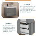 Ver imagem 6 de Conjunto para Banheiro Lavatório em Porcelanato com Cuba Esculpida, Gabinete e Espelheira Ripy 80cm 