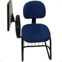 Ver imagem 7 de Cadeira Universitária Executiva Continua C/ Porta Livros