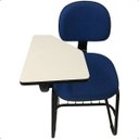 Ver imagem 2 de Cadeira Universitária Executiva Continua C/ Porta Livros
