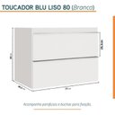 Ver imagem 6 de Conjunto para Banheiro Lavatório em Porcelanato com Cuba Esculpida, Gabinete e Espelheira Lisa 80cm