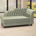 Ver imagem 2 de Recamier Diva Chaise Capitone 160 cm Pes MDF Gane SL 940 Veludo Peer