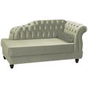 Ver imagem 1 de Recamier Diva Chaise Capitone 160 cm Pes MDF Gane SL 940 Veludo Peer