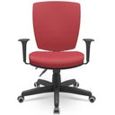 Ver imagem 6 de Kit 04 Cadeiras de Escritório Diretor Office Giratória Preto Alta Flexi P03 Vinil vermelho -