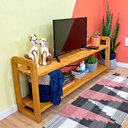 Ver imagem 2 de Rack de TV de Madeira Pinus Linea Nozes