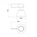 Ver imagem 2 de Kit 2 Acabamentos para Registro Atria 1/2 3/4 e 1 Meber Metais