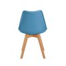 Kit 5 Cadeiras Eames Wood Leda Design Turquesa - 5