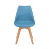 Kit 5 Cadeiras Eames Wood Leda Design Turquesa - 2