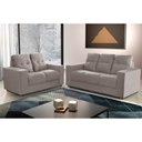 Ver imagem 1 de Sofá Roma 5 Lugares, Conjunto 3 e 2 - de Casa Décor e Estofados Cinza Claro