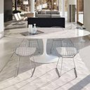 Ver imagem 2 de Mesa de Jantar Saarinen Oval 244x137 Cm Mármore Carrara Base Branca