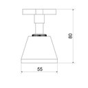 Ver imagem 2 de Kit 2 Acabamentos para Registro C 22 1/2" 3/4" e 1" Cinza/Cromado Meber Metais