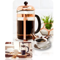 Prensa Francesa Cafeteira Rose Vidro Pressão Café Chá - 1