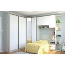 Ver imagem 1 de Guarda Roupa De Canto Solteiro E 5 Gavetas C/ Espelho Legno