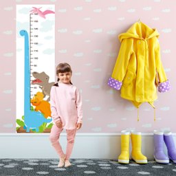 Régua de Altura Crescimento Infantil Adesivo Dinossauro - 4