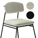 Ver imagem 5 de Banqueta Alta para Bancada Sala de Jantar Encosto e Assentos Estofados Linha Jaraguá. Preto/Fosco