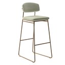 Ver imagem 1 de Banqueta Alta para Bancada Sala de Jantar Encosto e Assentos Estofados Linha Jaraguá.