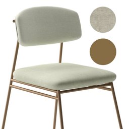 Banqueta Alta para Bancada Sala de Jantar Encosto e Assentos Estofados Linha Jaraguá. - 5