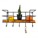 Ver imagem 1 de Prateleira Porta Chaves Cesta Organizadora Pendurar Parede