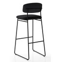 Ver imagem 2 de Banqueta Alta para Bancada Sala de Jantar Encosto e Assentos Estofados Linha Jaraguá.