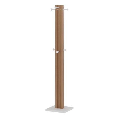 Cabideiro Multiuso 6 Pontas AZ1018 Amêndoa/Branco - Tecno Mobili