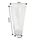 Ver imagem 3 de Vaso Decorativo Vidro Rigado Ibiza Grande 28cm - Mistral