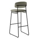 Ver imagem 2 de Banqueta Alta para Bancada Sala de Jantar Encosto e Assentos Estofados Linha Jaraguá.