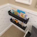 Ver imagem 4 de Kit Infantil com 2 Prateleiras para Livros e Decoração